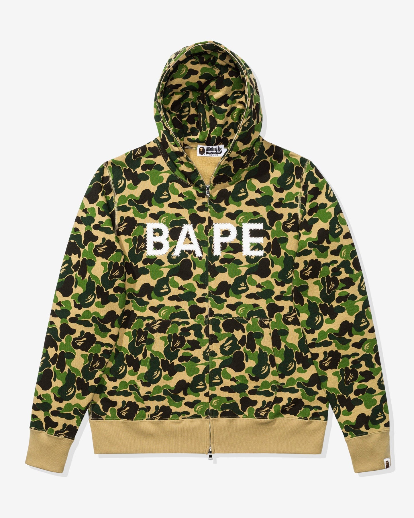 Undefeated Clothing - BAPE ABC CAMO SWAROVSKI FULL ZIP HOODIE - GREEN