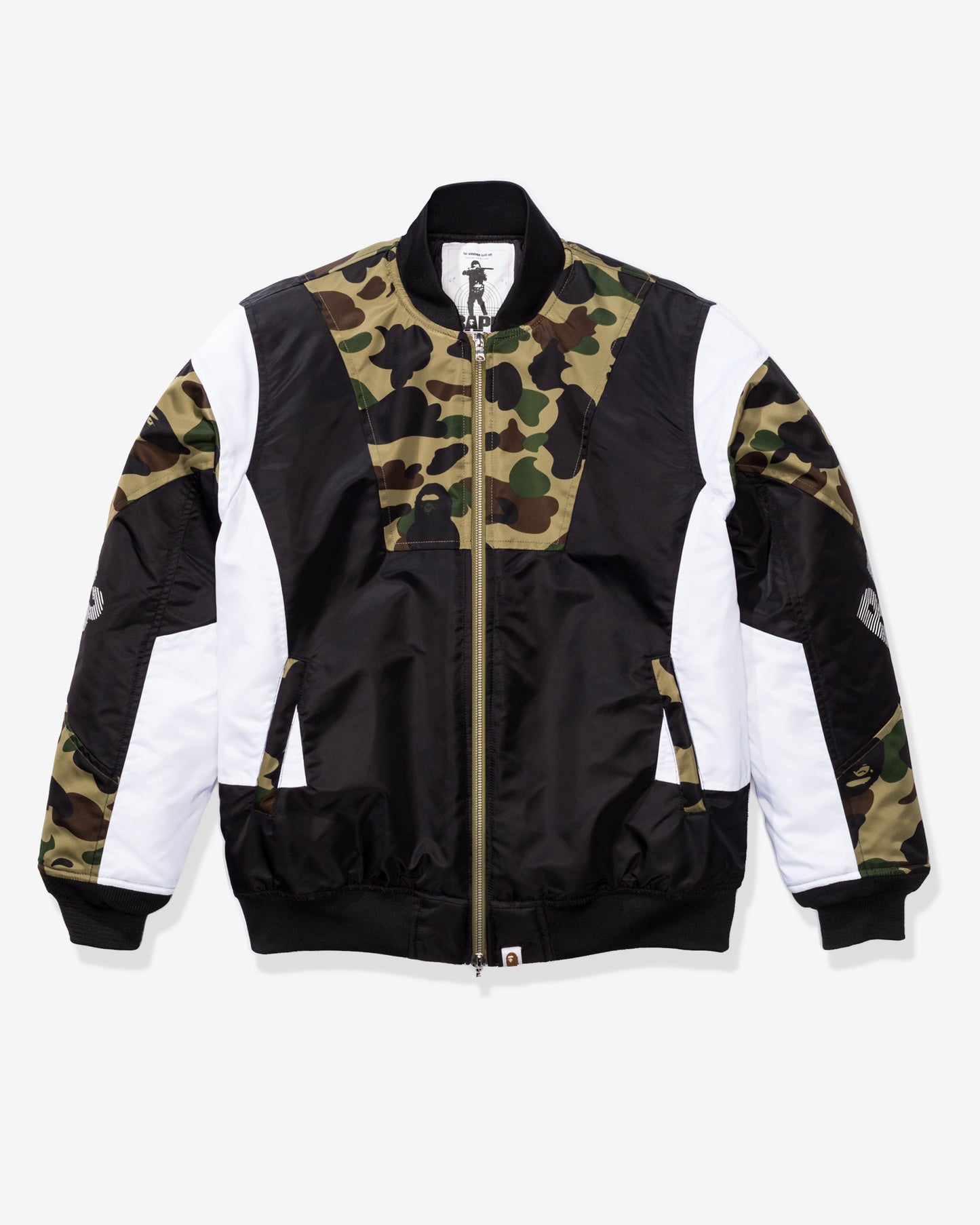 Undefeated Clothing - BAPE 1ST CAMO COLOR BLOCK PADDED JACKET - GREEN