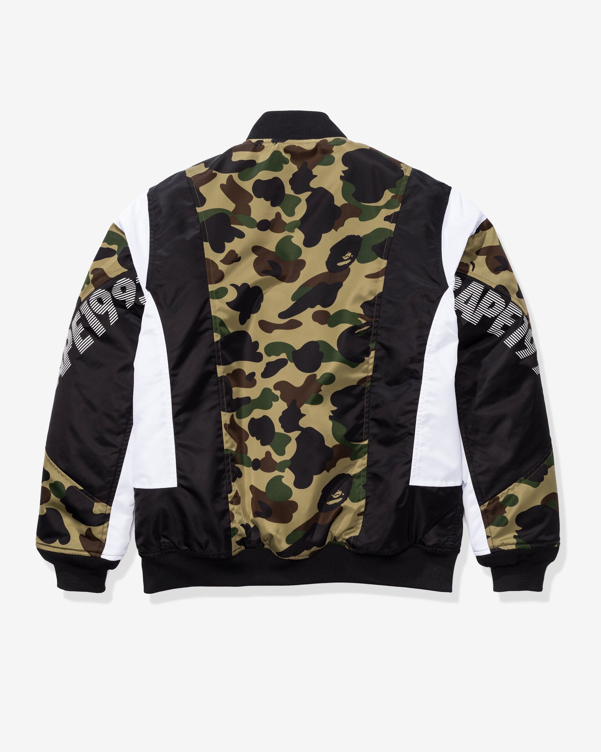 Undefeated Clothing - BAPE 1ST CAMO COLOR BLOCK PADDED JACKET - GREEN