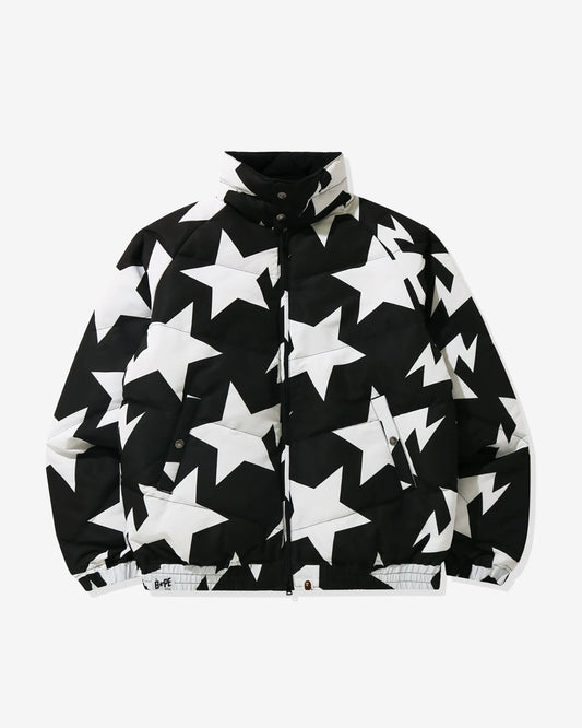Undefeated Clothing - BAPE STA PATTERN DOWN JACKET - BLACK
