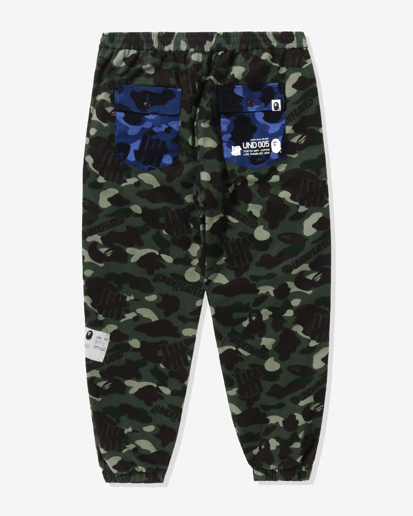 Undefeated Clothing - BAPE X UNDEFEATED COLOR CAMO FLANNEL PANTS
