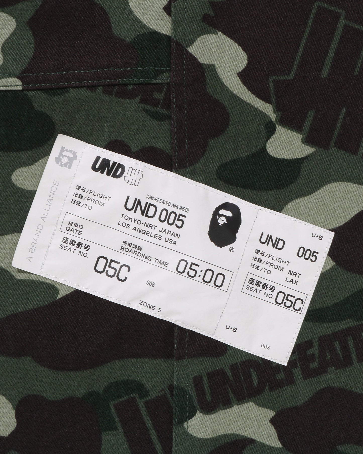 Undefeated Clothing - BAPE X UNDEFEATED COLOR CAMO FLANNEL PANTS