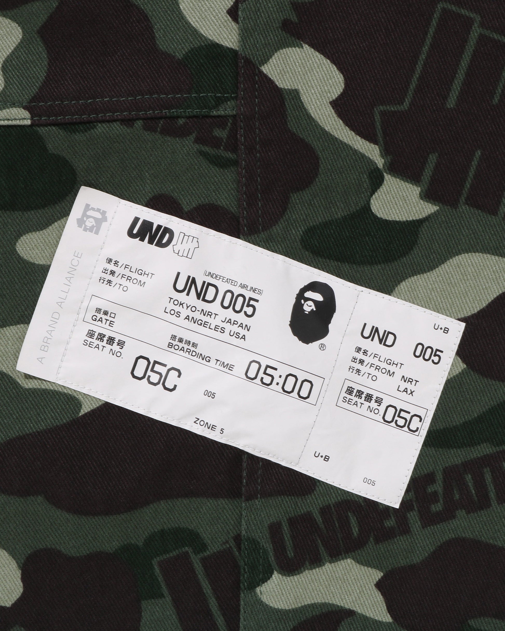 Undefeated Clothing - BAPE X UNDEFEATED COLOR CAMO FLANNEL PANTS