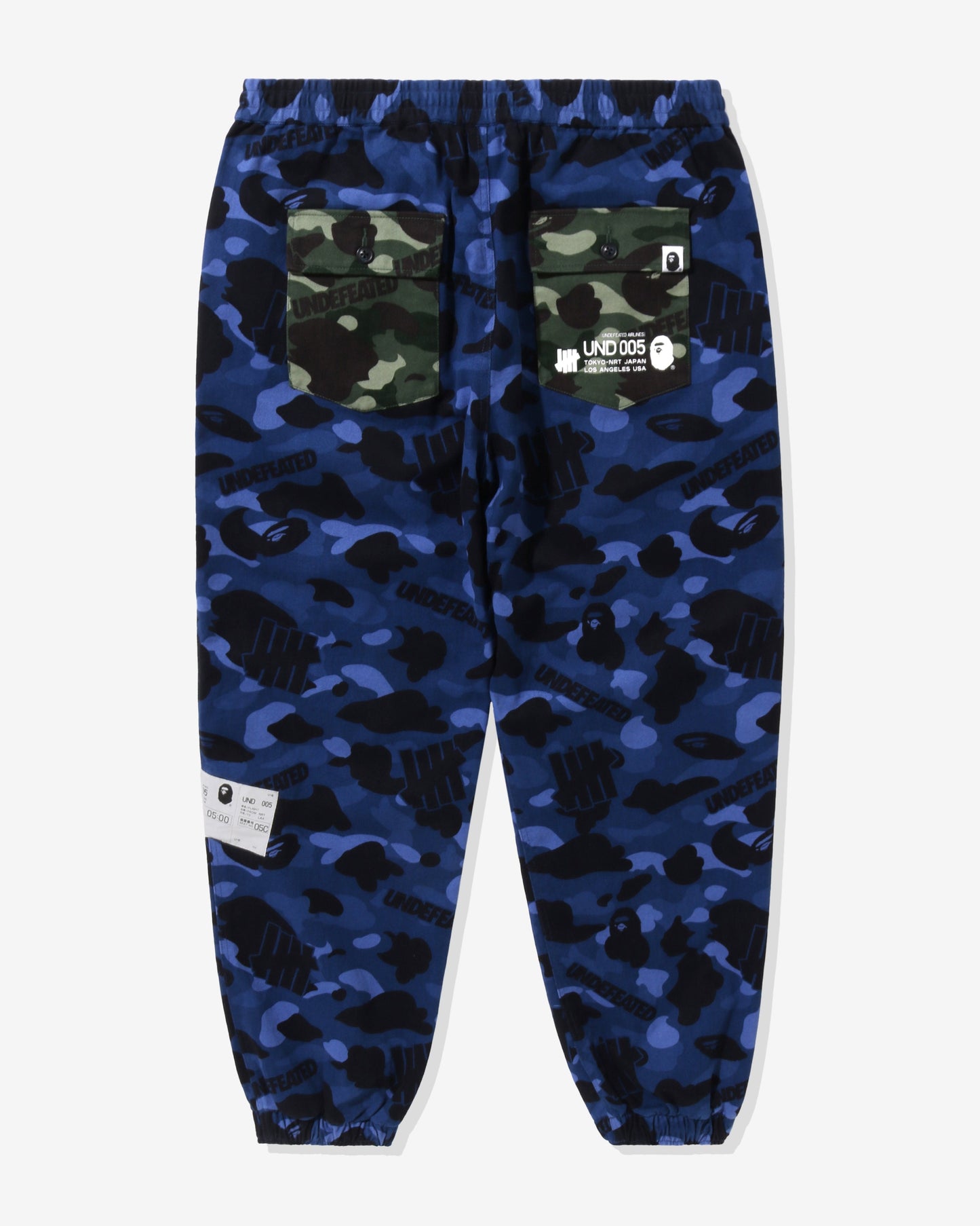 Undefeated Clothing - BAPE X UNDEFEATED COLOR CAMO FLANNEL PANTS