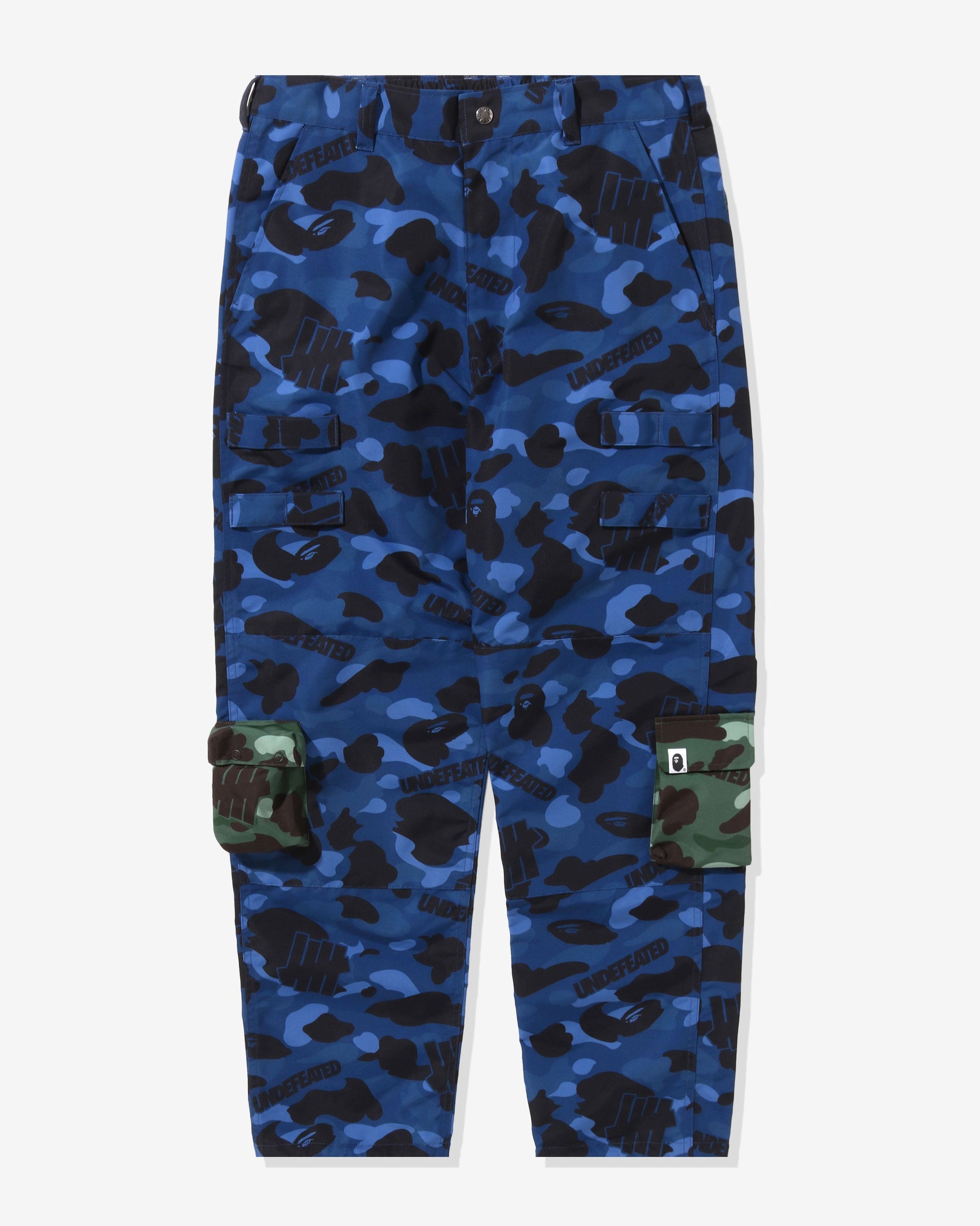 Undefeated Clothing - BAPE X UNDEFEATED MULTI POUCH POCKET PANTS - NAVY