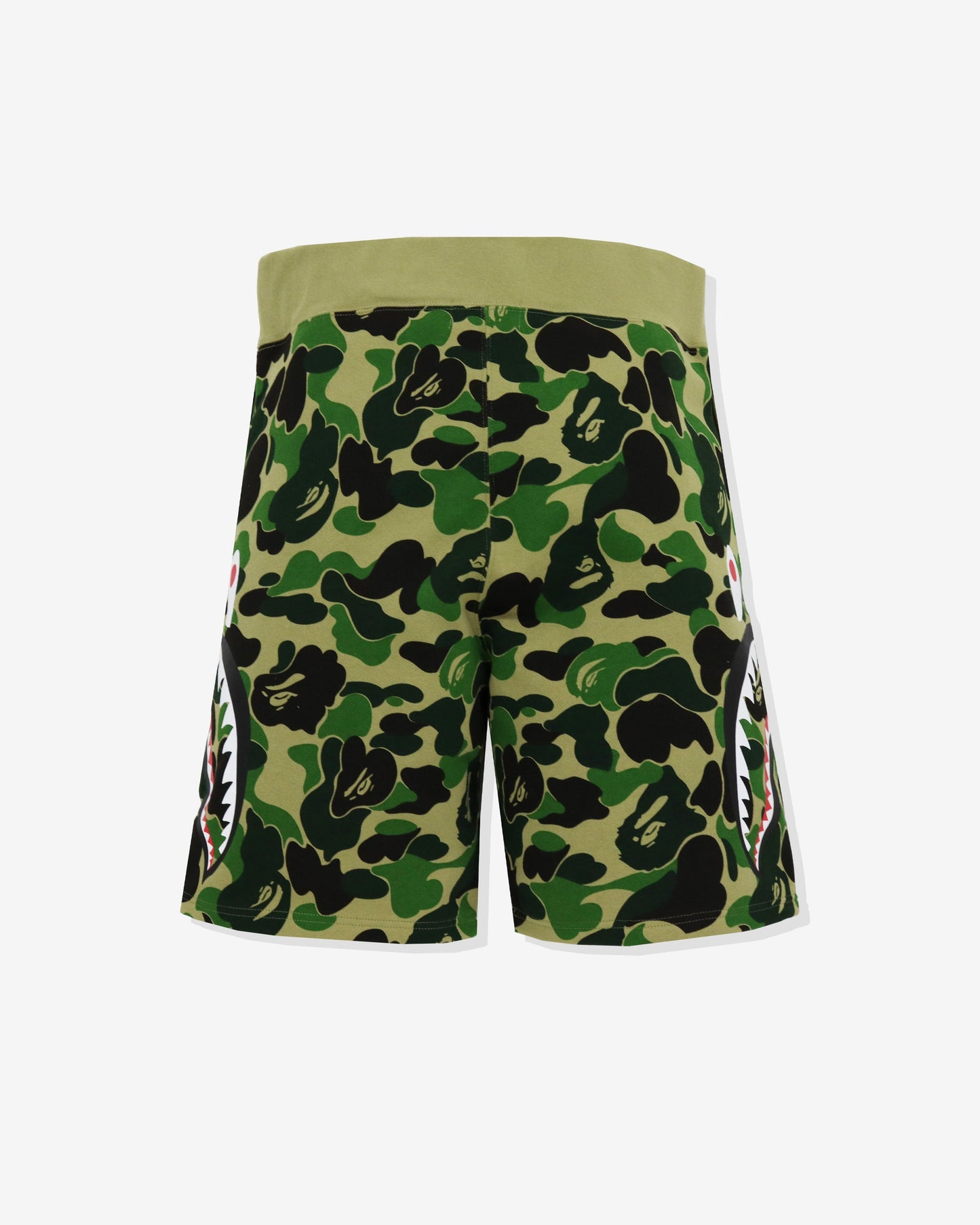 Undefeated Clothing - BAPE BIG ABC CAMO SIDE SHARK SWEAT SHORTS - GREEN