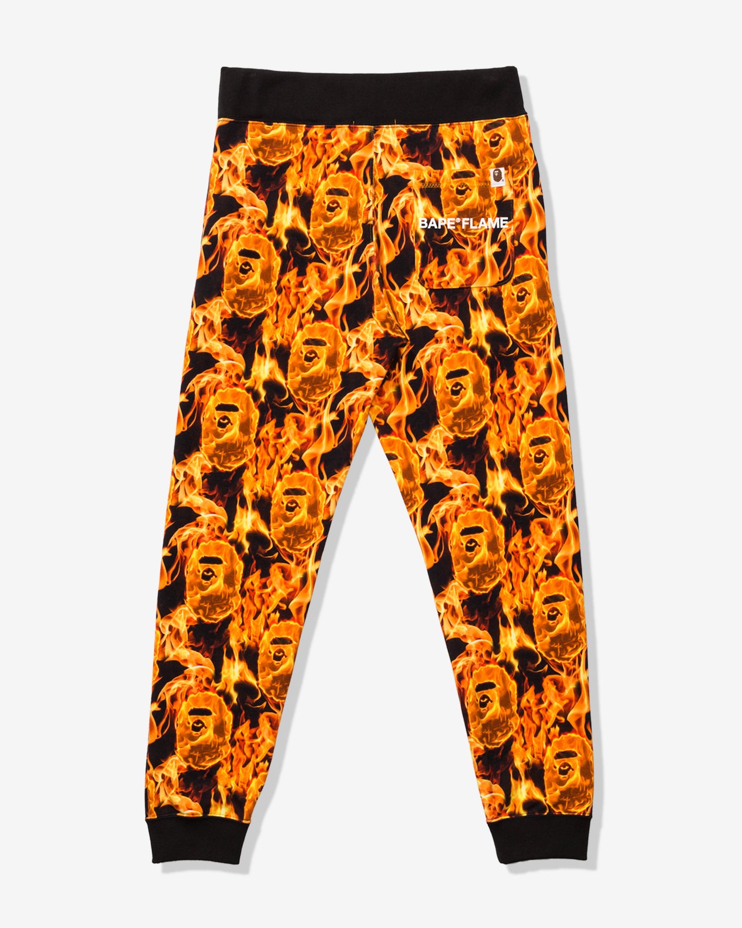 Undefeated Clothing - BAPE FLAME SLIM SWEAT PANTS - ORANGE