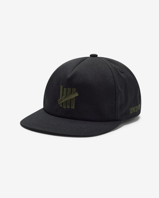 Undefeated Accessories - UNDEFEATED ICON STENCIL SNAPBACK - BLACK