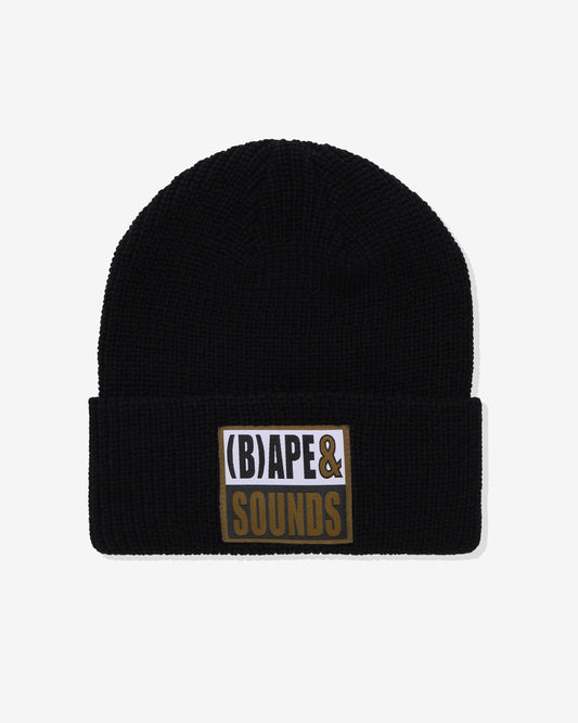 Undefeated Accessories - BAPE (B)APE SOUNDS KNIT CAP - BLACK