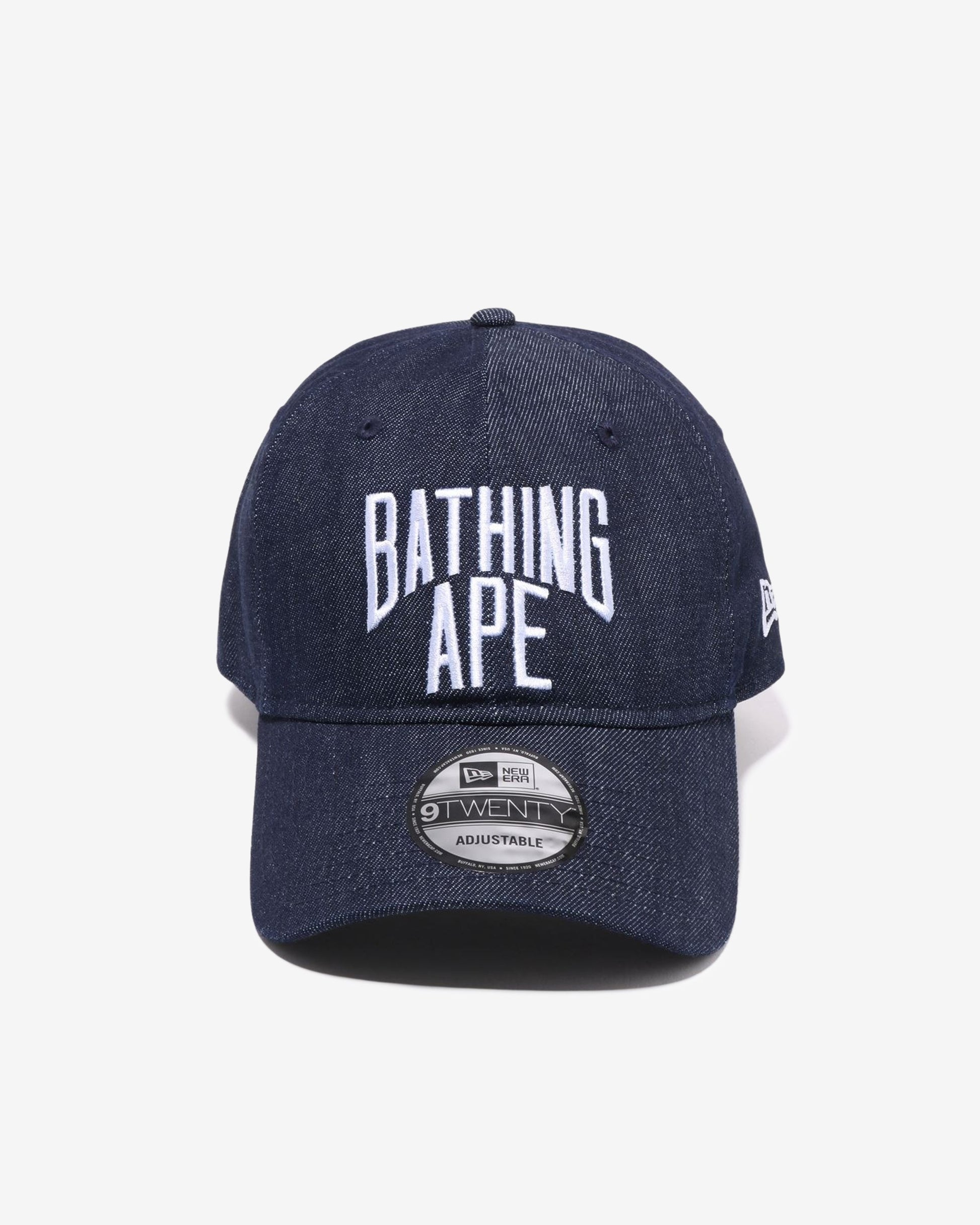 Undefeated Accessories - BAPE NYC LOGO DENIM NEW ERA 9TWENTY CAP - INDIGO