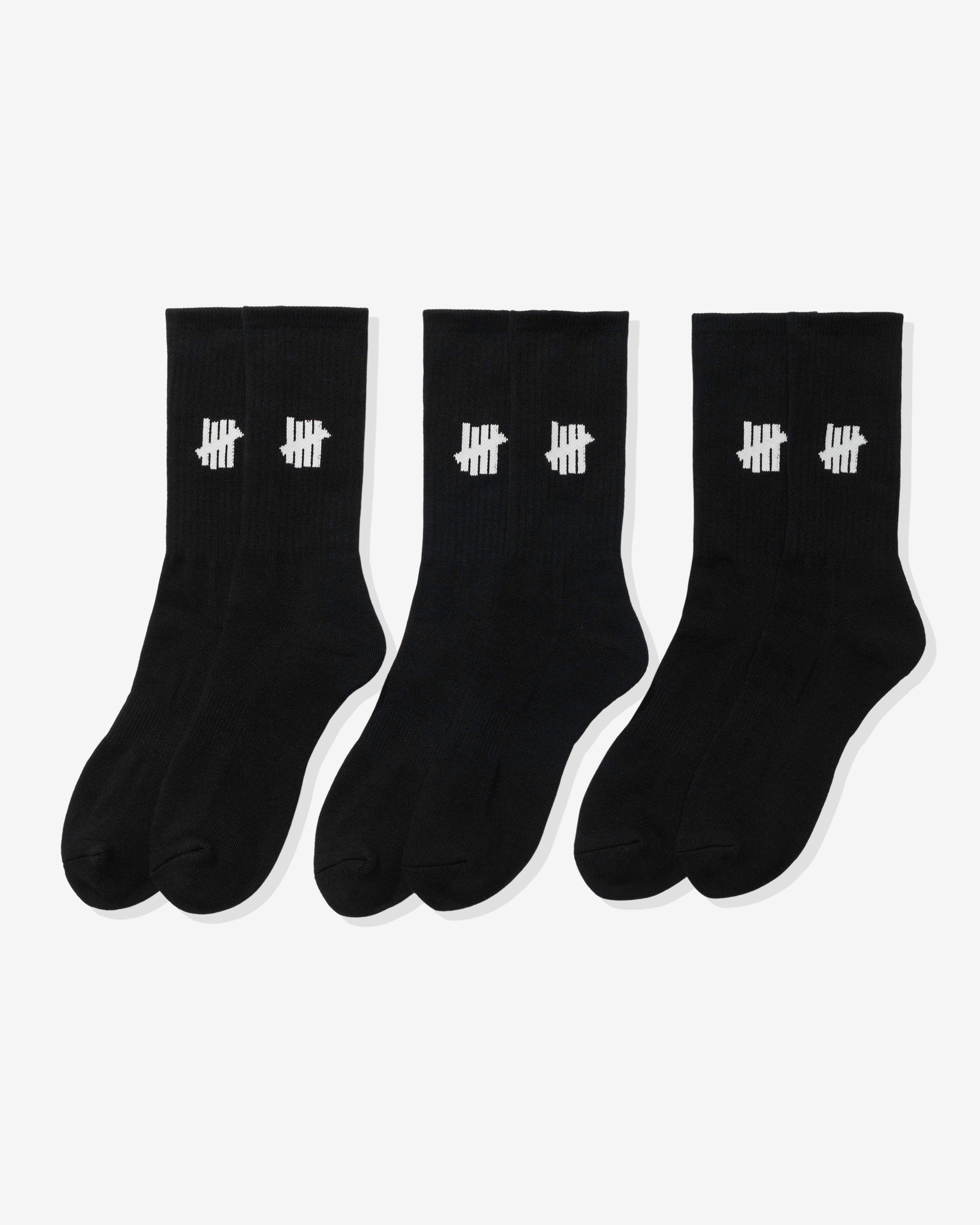 Undefeated Accessories - UNDEFEATED ICON CREW SOCK, 3-PACK