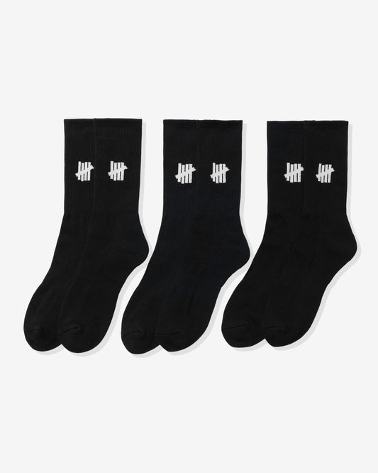 Undefeated Accessories - UNDEFEATED ICON CREW SOCK, 3-PACK