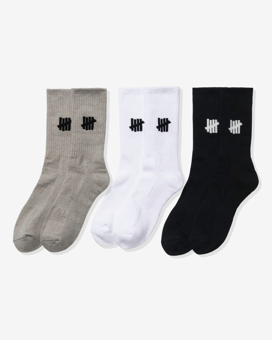 Undefeated Accessories - UNDEFEATED ICON CREW SOCK, 3-PACK
