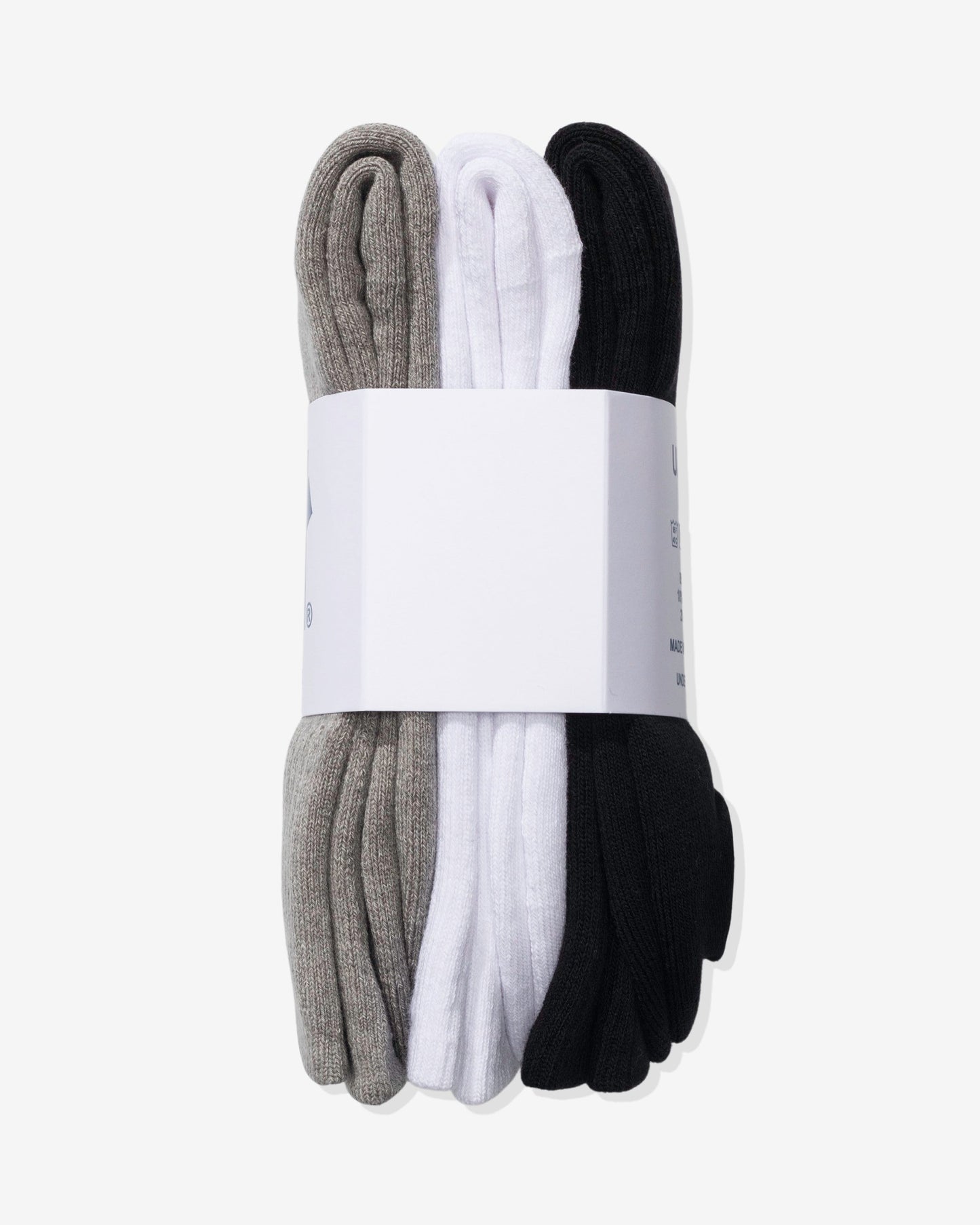 Undefeated Accessories - UNDEFEATED ICON CREW SOCK, 3-PACK