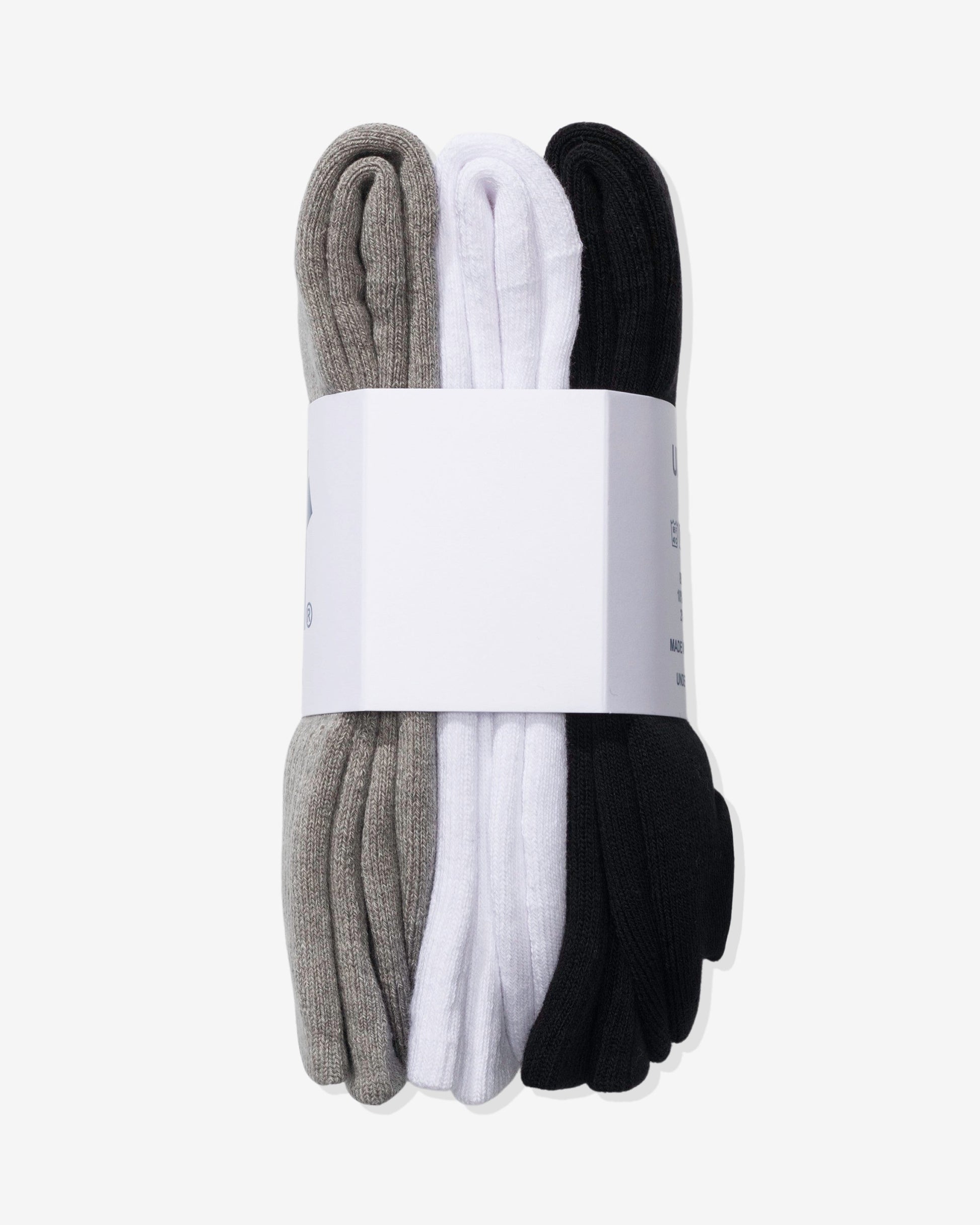 Undefeated Accessories - UNDEFEATED ICON CREW SOCK, 3-PACK
