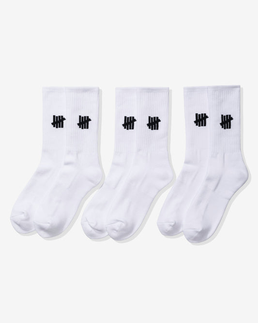 Undefeated Accessories - UNDEFEATED ICON CREW SOCK, 3-PACK