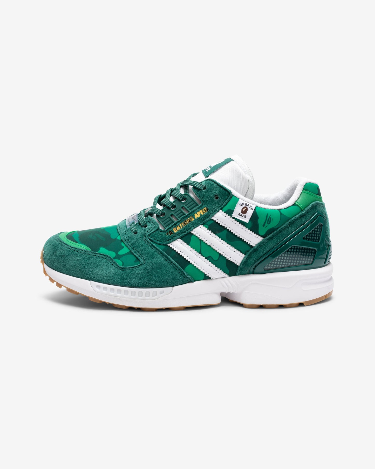 Undefeated Footwear - BAPE X UNDEFEATED X ADIDAS ZX 8000 - GREEN/ CWHITE/ GUM