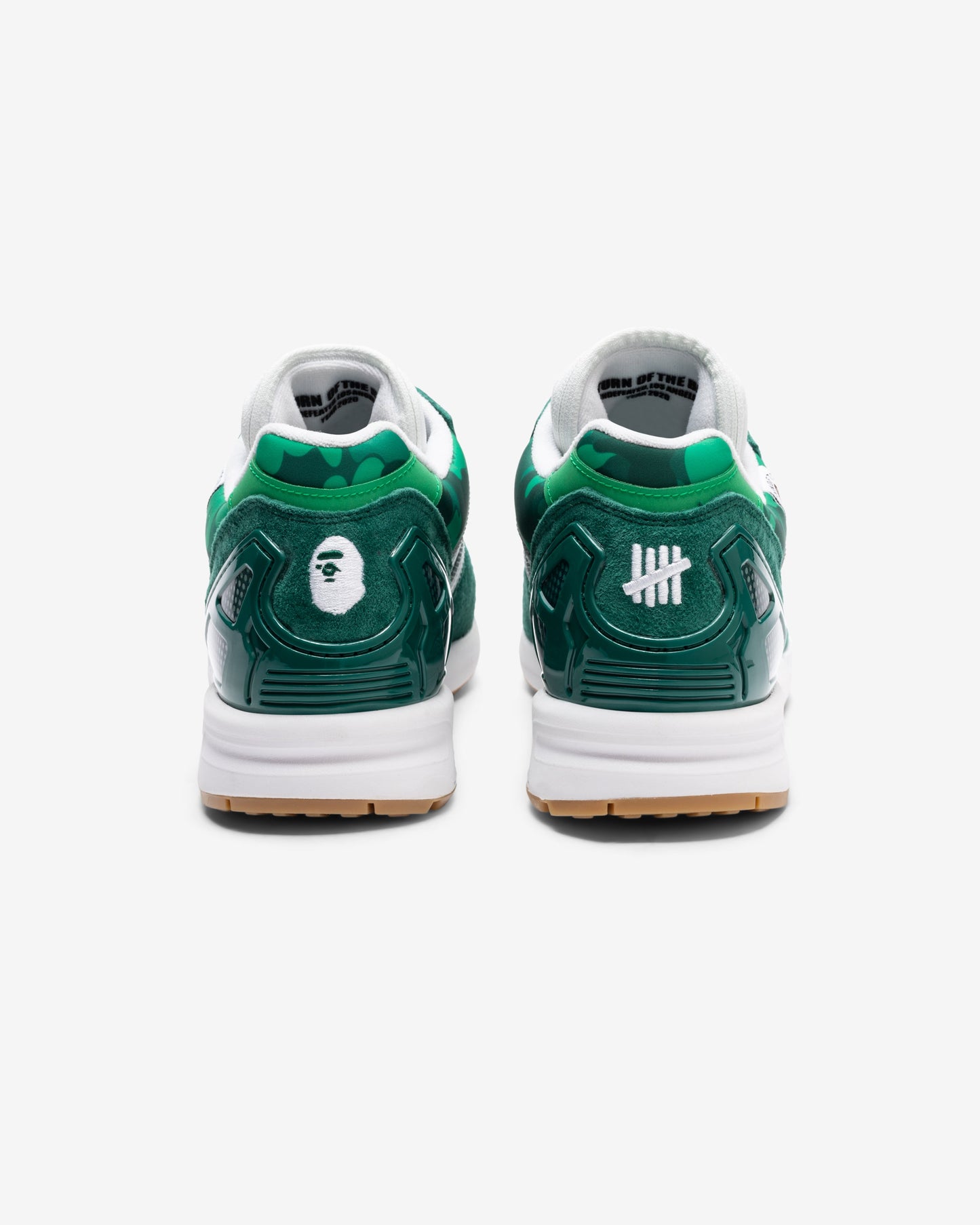 Undefeated Footwear - BAPE X UNDEFEATED X ADIDAS ZX 8000 - GREEN/ CWHITE/ GUM