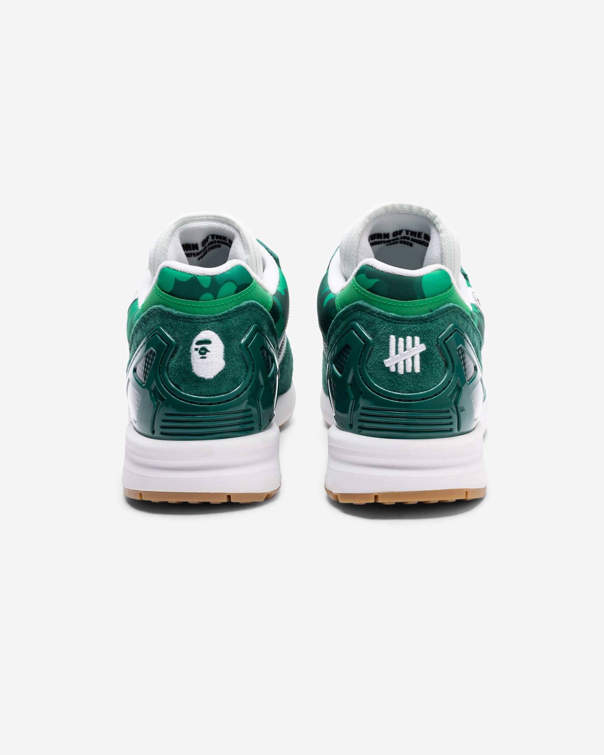 Undefeated Footwear - BAPE X UNDEFEATED X ADIDAS ZX 8000 - GREEN/ CWHITE/ GUM