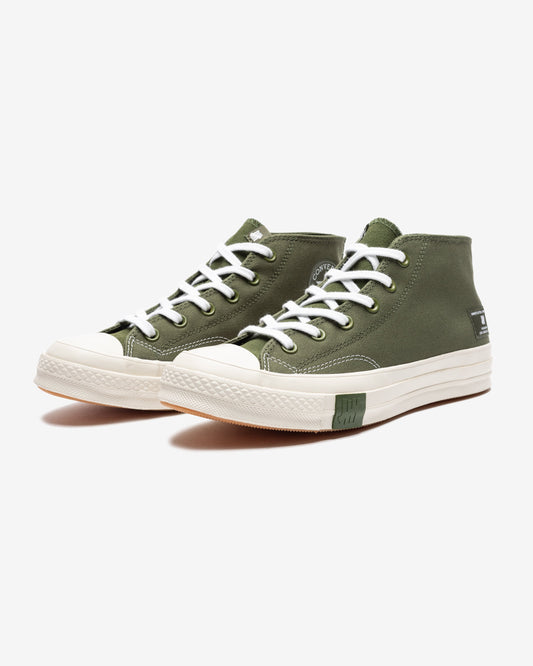 Undefeated Footwear - CONVERSE X UNDEFEATED CHUCK 70 MID - CHIVE/ PARCHMENT