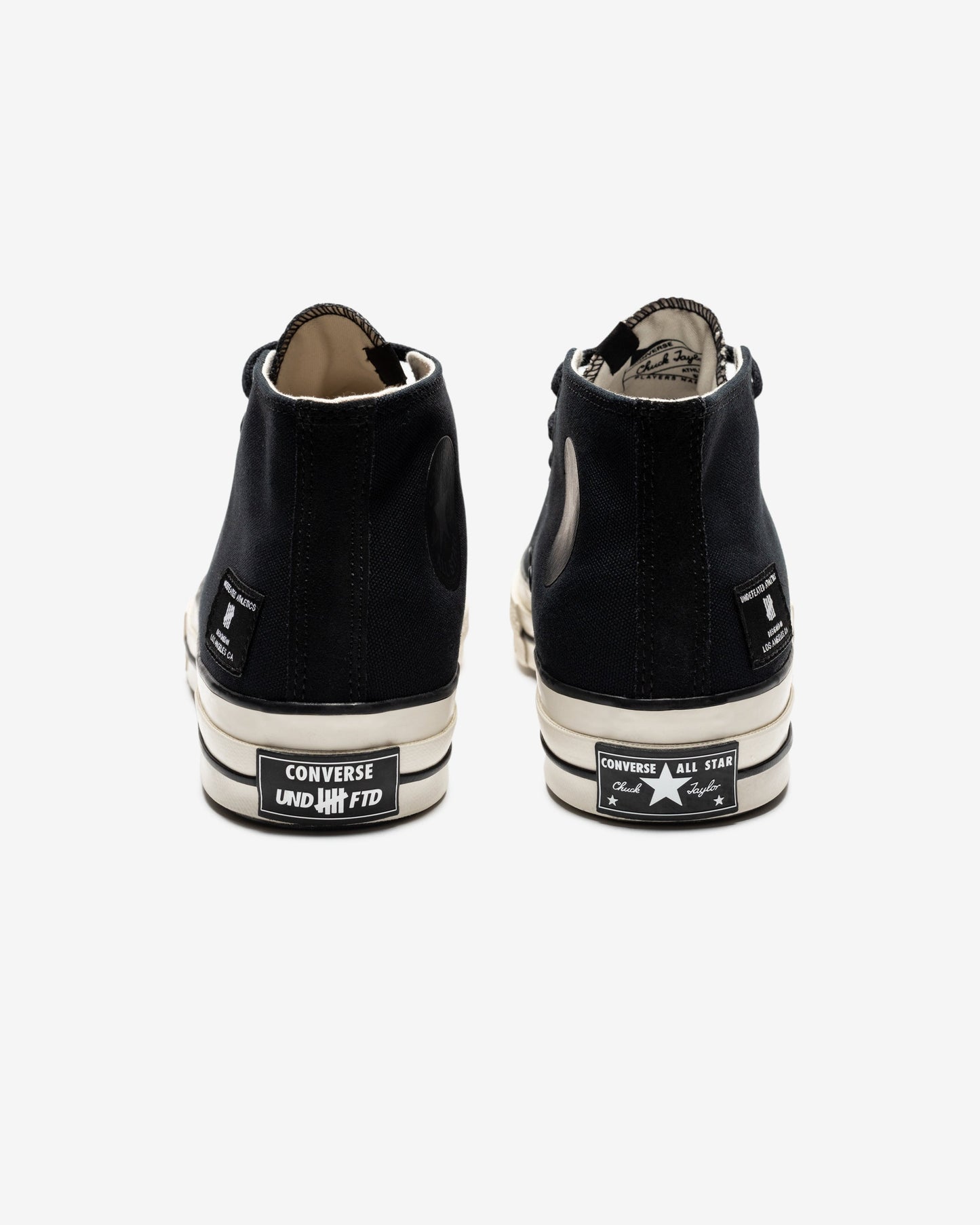 Undefeated Footwear - UNDEFEATED X CONVERSE CHUCK 70 MID- BLACK/ NATURALIVORY