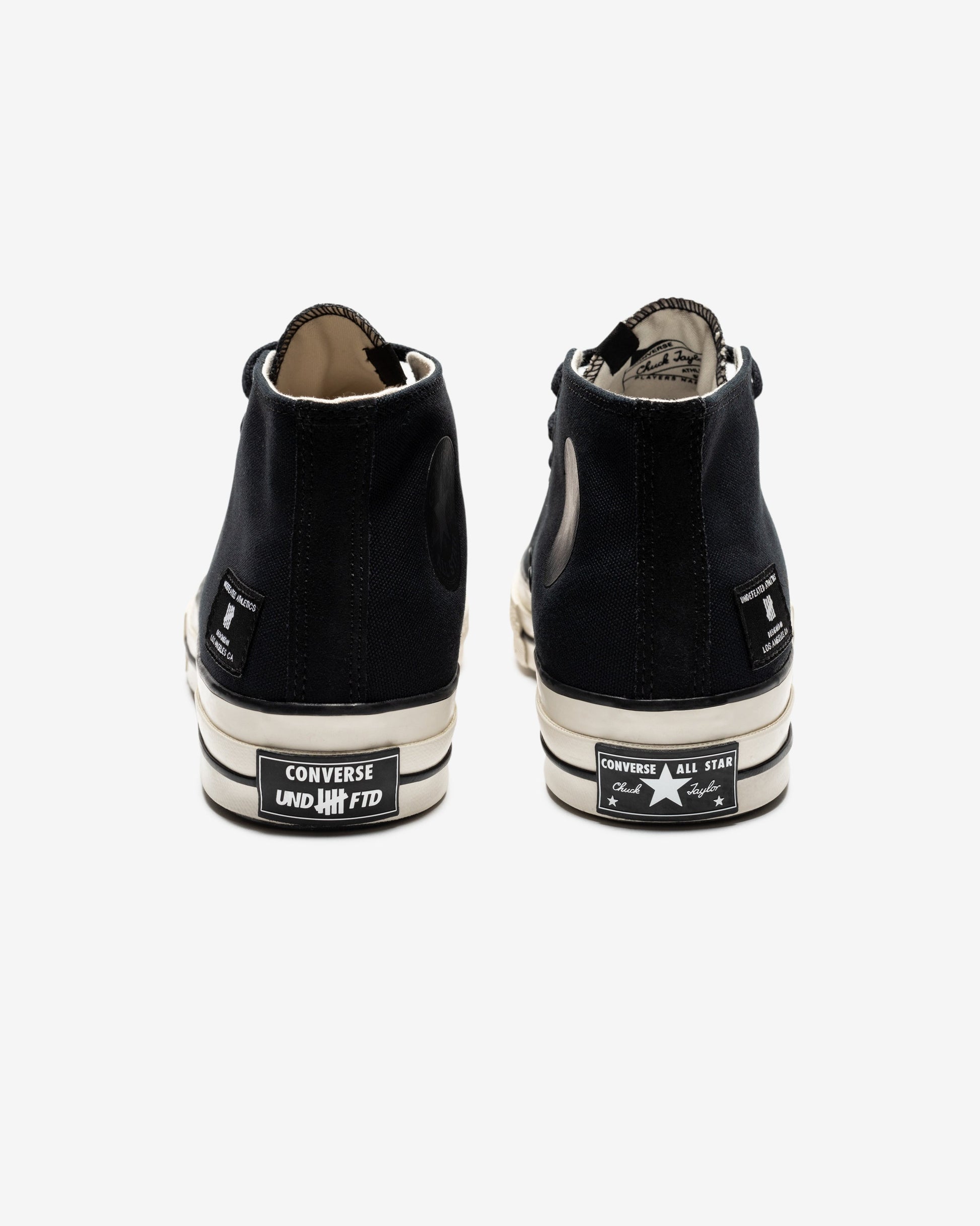 Undefeated Footwear - UNDEFEATED X CONVERSE CHUCK 70 MID- BLACK/ NATURALIVORY