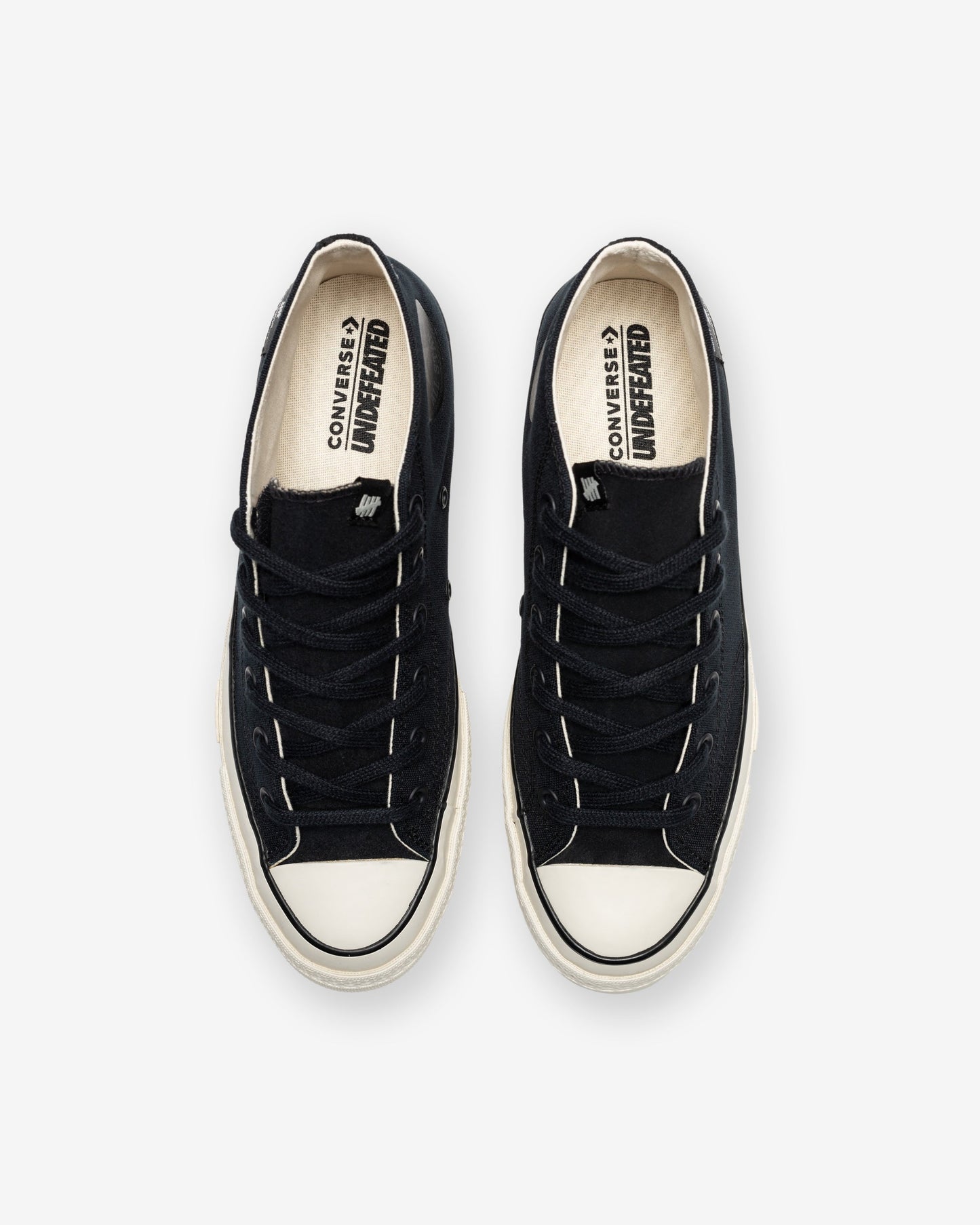 Undefeated Footwear - UNDEFEATED X CONVERSE CHUCK 70 MID- BLACK/ NATURALIVORY
