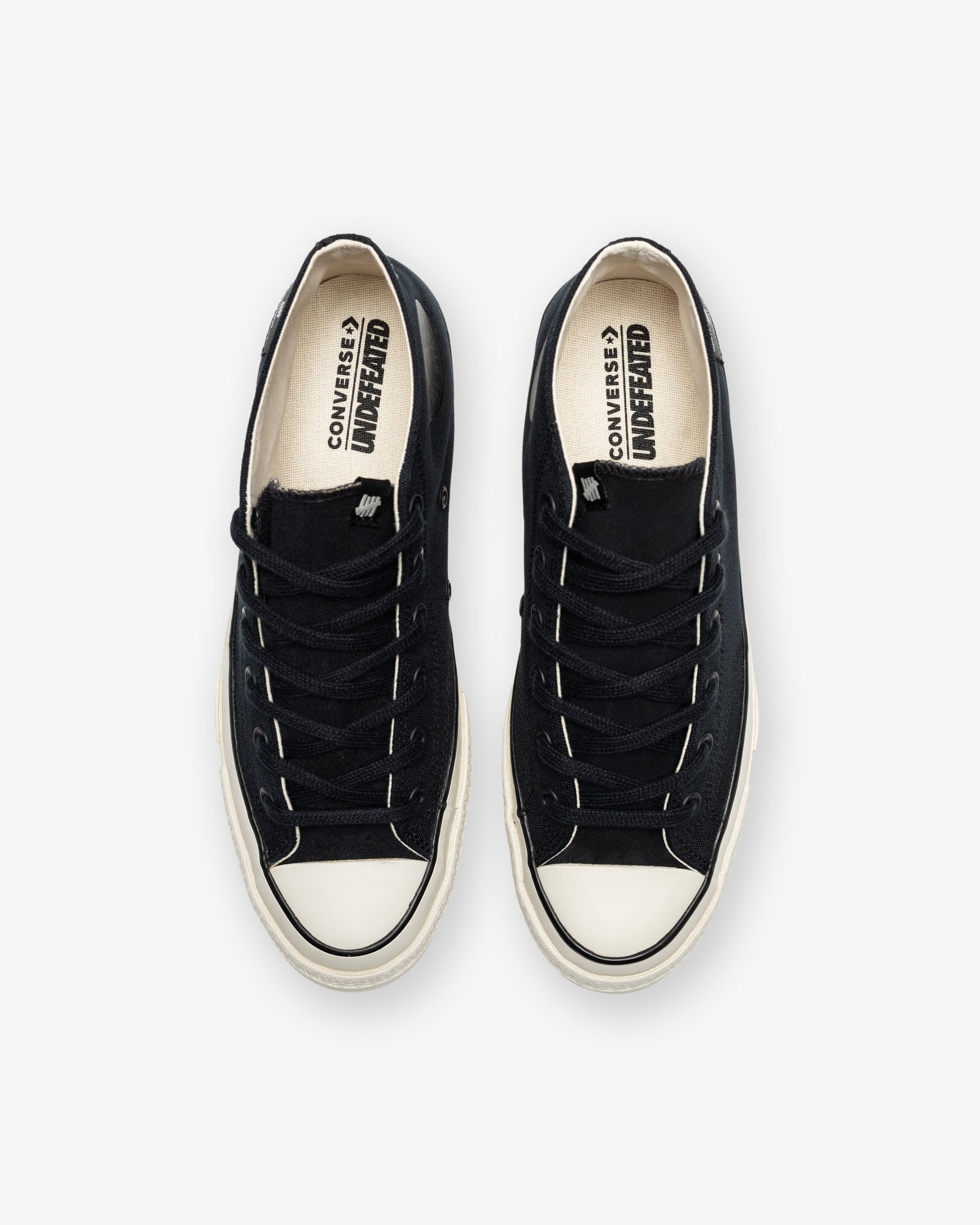Undefeated Footwear - UNDEFEATED X CONVERSE CHUCK 70 MID- BLACK/ NATURALIVORY