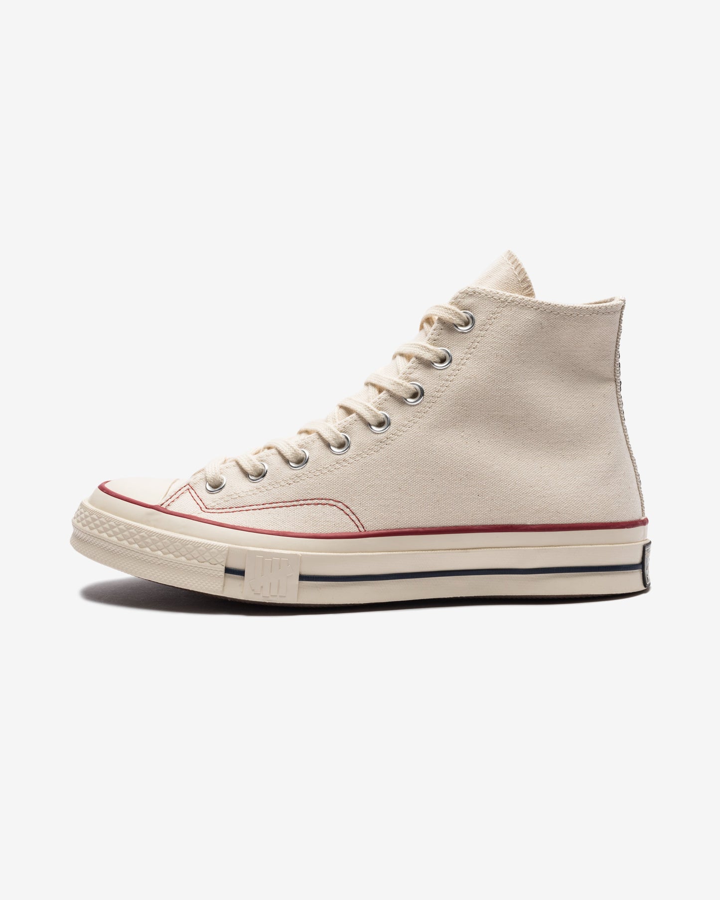 Undefeated Footwear - CONVERSE X UNDEFEATED CHUCK 70 HI - NATURAL/ FIERYRED
