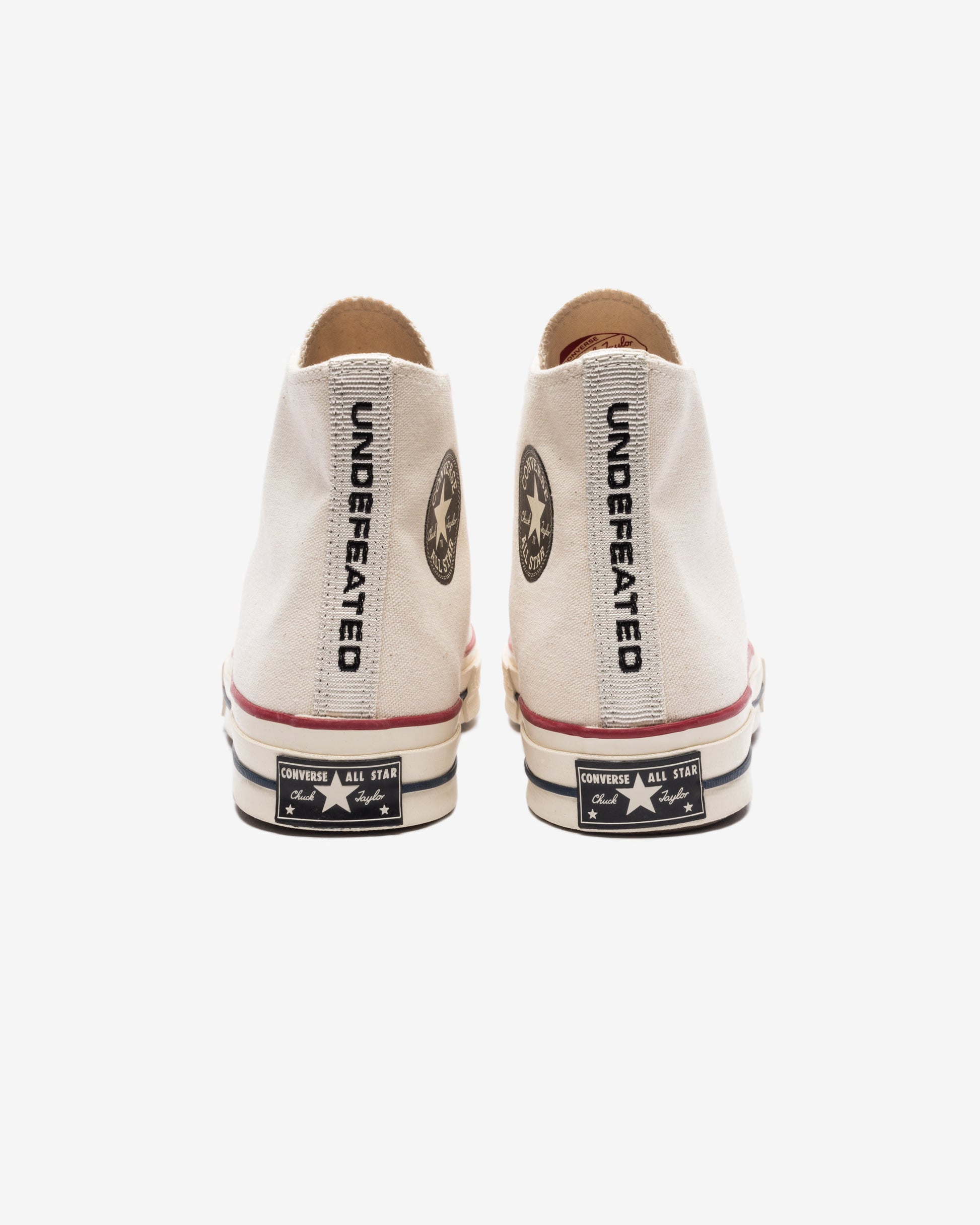Undefeated Footwear - CONVERSE X UNDEFEATED CHUCK 70 HI - NATURAL/ FIERYRED
